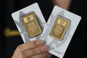 Emas Antam menguat sepanjang pekan, tembus Rp 2.413.000 per Gram